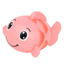 Kids Pink Fish Bath Toy - Portable, Lightweight, Interactive PVC Water Play