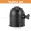 Trailer Hitch Ball Cover Set Black 4 Pcs 5
