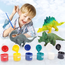 3D Dinosaurus Schilderset met 6 dino's voor kinderen van 3, 4 en 5 jaar, knutselset, tekenspeelgoed met dinosaurussen, creatief cadeau voor jongens