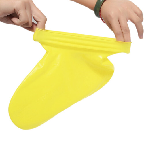 Gule latex vandtætte skoovertræk 2 par 2