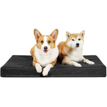 Indestructible Orthopedic Dog Bed 41x27 in Black