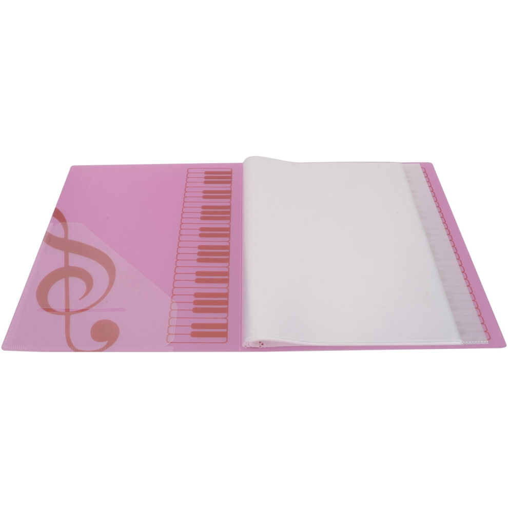 Flip Folio Marching Band Music Files Holder Organizer Instrument Choir Pink 9085618284661