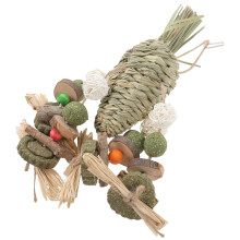 FRCOLOR Woven Chewing Playthings Bunny Rabbit Enrichment Toys Hamster Baby