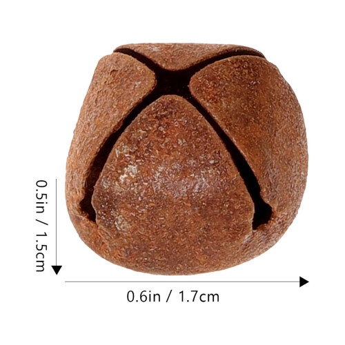 Rusted Iron Bells Brown Vintage Style 100 pcs 1