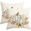 Fodere per cuscini in lino con motivo zucca, set da 2 pezzi, 45x45 cm. 1