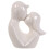 White Ceramic Couple Figurine Home Decor 12 cm 1