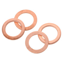 Copper Crush Washers for Sealing 4PCS Easy to Install Car Accessories Brake System Maintenance