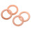 Copper Crush Washers for Brake System Sealing 4PCS 1