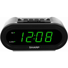 Digital Alarm Clock with AccuSet Auto-Time Setting, Silver,
