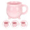 Mug à café en céramique rose (1 pièce) 1