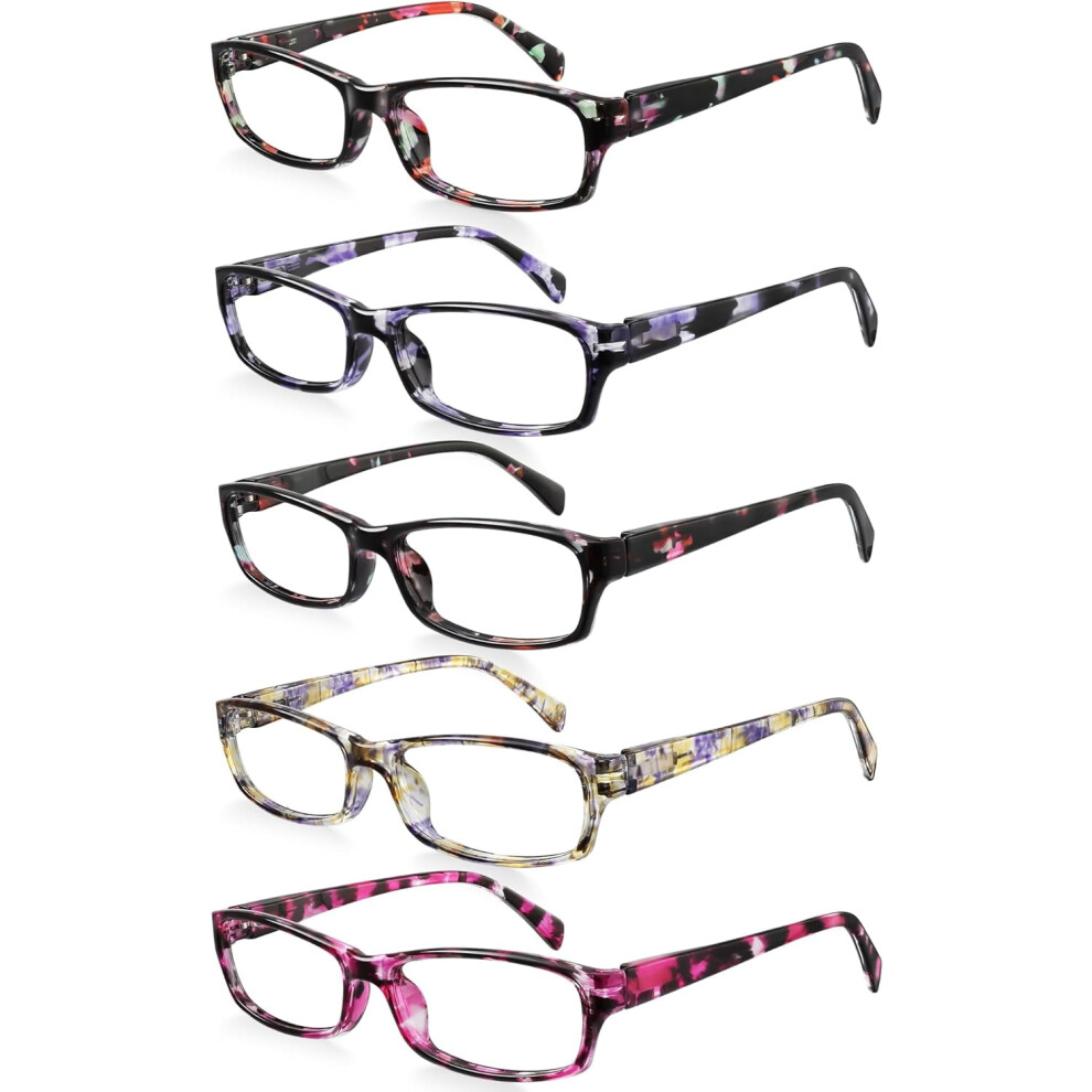 Blue/Light Reading Glasses For Women Men - Blocking Spring Hinge Computer Readers Anti Glare Uv Eyeglasses