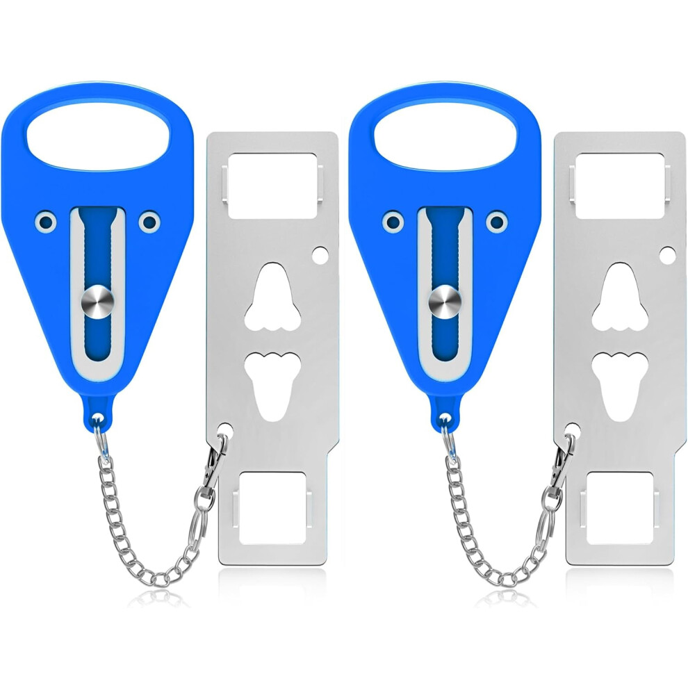 2-Pack Portable Door Lock Â Heavy Duty Extra Lock For Hotels, Airbnb, Apartments & Travel Â Compatible With Standard Doors 9555307413097