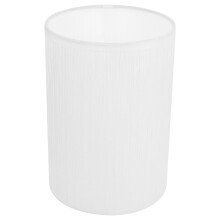 White PVC Cylindrical Lampshade 20x14x14cm