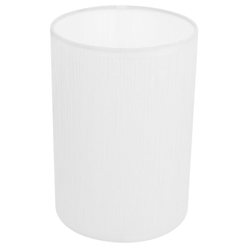 White PVC Cylindrical Lampshade 20x14x14cm