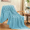 Blue Fleece Throw Blanket 5060 Inches 1