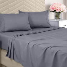 Queen Sheet Set Brushed Microfiber 4-Piece Deep Pocket
