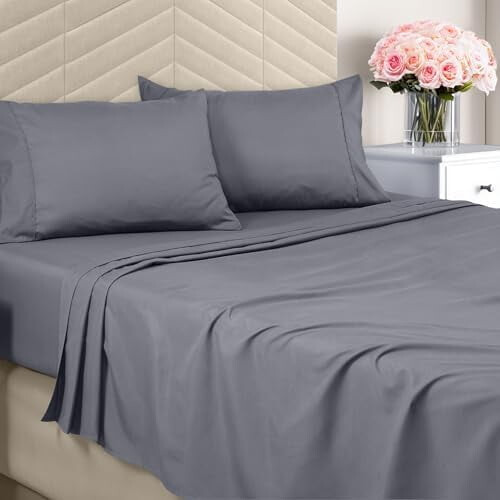 Σετ σεντόνια King Size - Βουρτσισμένες μικροΐνες - Μαλακά σεντόνια για κρεβάτι King Size -
