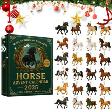 Calendrier de l'Avent Cheval 2025 avec 24 figurines uniques