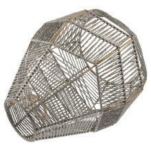 Woven Grey Iron Lamp Shade 32 x 28 x 28 cm