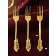 100PCS Gold Plastic Forks, 7.48inch Disposable Gold Plastic Silverware, Heavy Duty Plastic Forks for Parties, Weddings and Events