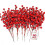 Artificial Red Berry Stems 60 Pack 7.9in 1