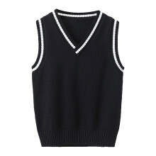 Boys Sweater Vest for Outdoor Activities Lightweight Knit Cardigan for Kids Casual Autumn Winter Layering
