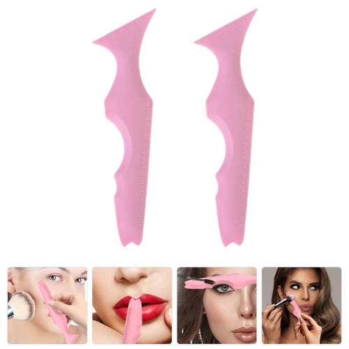 FRCOLOR 2 Pcs Applicator Beauty Aid Comfortable Makeup Tool Reusable Eyeliner Stencil