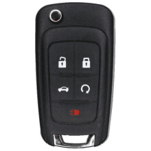 Înlocuitor cheie flip fob compatibil cu Chevy Equinox, Camaro, Cruze, Malibu, Impala, Sonic, GMC Terrain, Buick Lacrosse, Regal, Verano, Encore