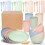Wheat Straw Kids Dinnerware Set – BPA Free, Dishwasher 1