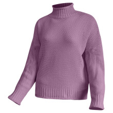 Dames gebreide trui van dik garen, effen kleur, herfst/winter trui.