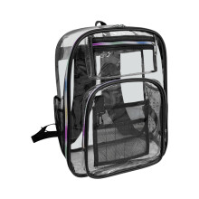 Rucsac transparent rezistent - Rucsac transparent din PVC, geantă mare transparentă pentru cărți, pentru munca la facultate