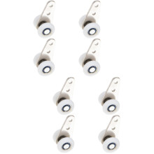 Rulli per binari per tende in nylon, confezione da 8, colore bianco