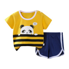 Kinder Kleinkind Baby Jungen Kleidung Mädchen Sommer Kurzarm Oberteile und Shorts mit Cartoon-Prints 2-teiliges Outfit-Set für Kinder 3-6 Monate