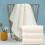 Luxury Cotton Bath Towel Set – Thick & Plush, 33x70 cm 1
