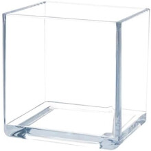 Acrylic Square Vase 6 Inch Clear