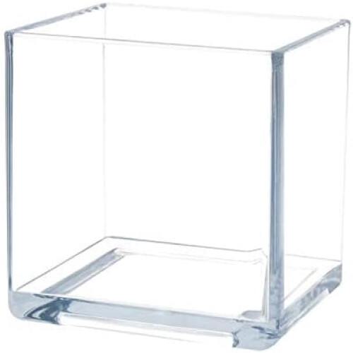 Acrylic Square Vase 6 Inch Clear
