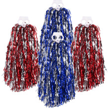 Worgeous 4pcs Cheerleading Pom Poms Dancing Cheering Pom Poms Plastic Cheerleader Accessories