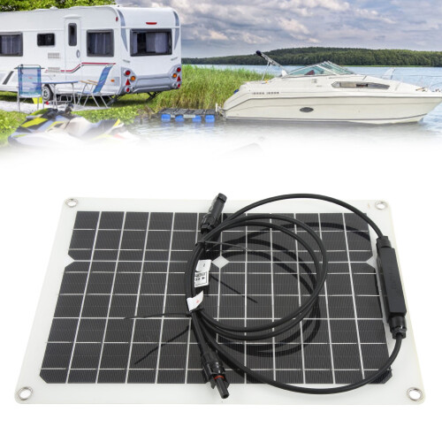 30W Solar Panel Kit, 18V Monocrystalline Charger For RV/Boat, High Efficiency Durable 1