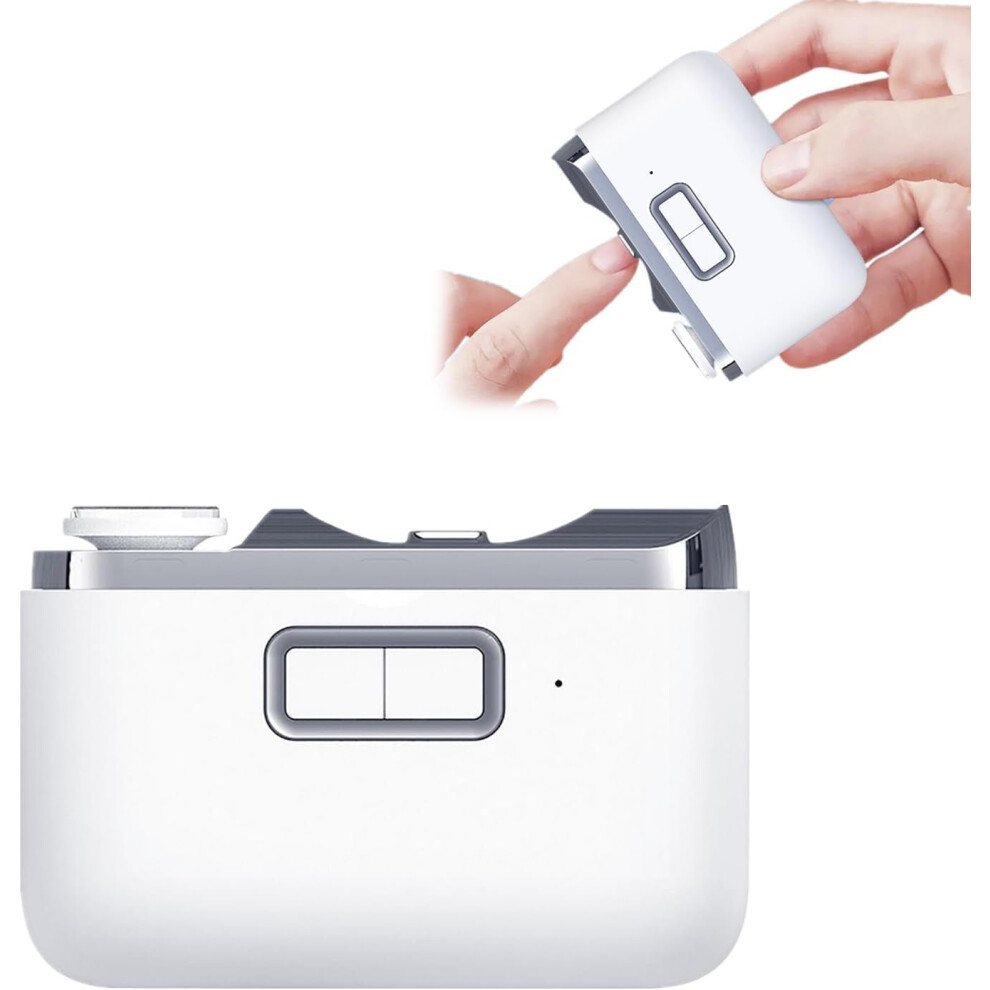 2-in-1 Electric Toenail Clipper & Grinder, 2-Speed with LED Light, Compatible with Adults & Elderly