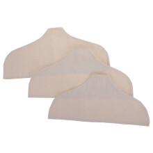 3-Pack Cotton-Linen Hanger Covers, Beige