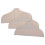 3-Pack Cotton-Linen Hanger Covers, Beige 1
