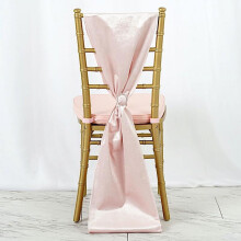 Nœuds de chaise en velours rose poudré, fournitures pour décoration de fête, dîner ou anniversaire