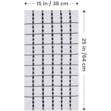 12er-Pack Küchentücher aus Baumwolle, 38 x 63,5 cm, Schwarz & Weiß