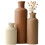 Set of 3 Modern Ceramic Vases – Neutral Matte Finish 1