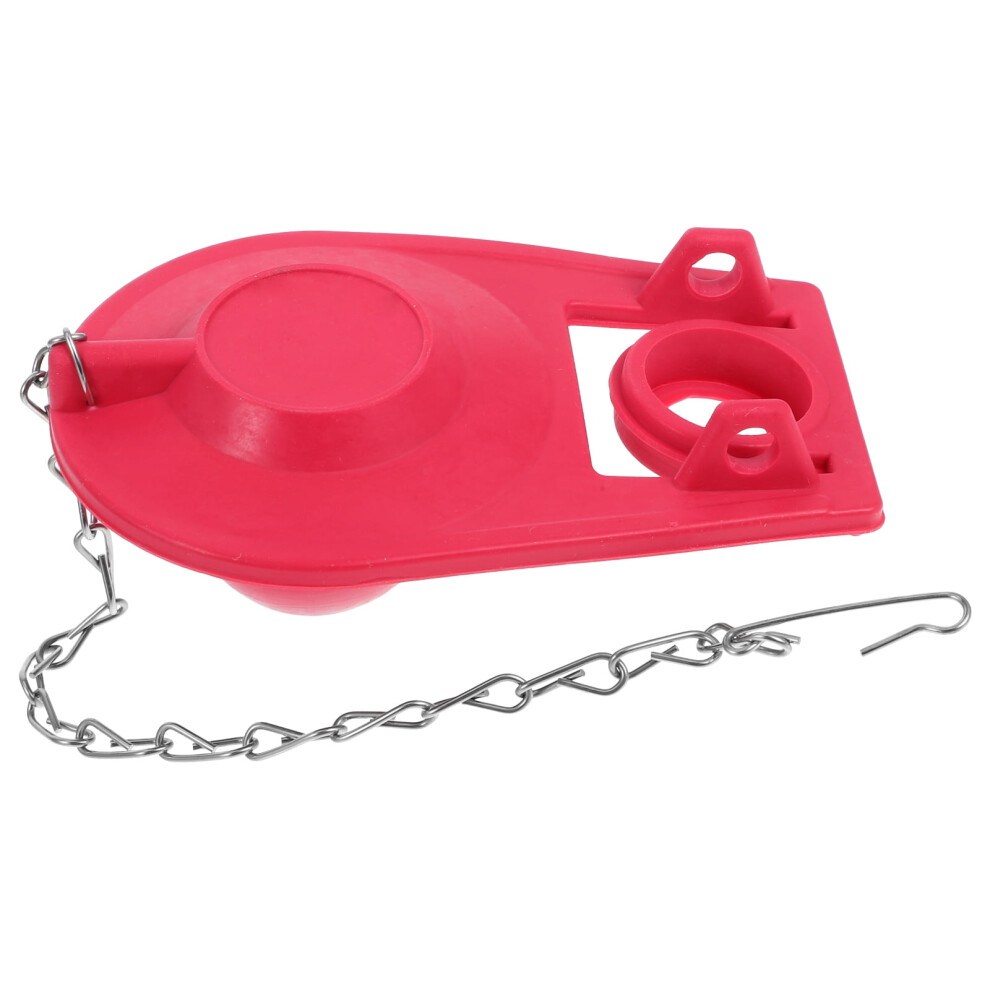 Red Silicone Rubber Toilet Flapper 1Set For Toilet Tank Top Waterproof Efficient Water Usage 9402001009586