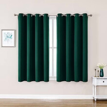Forest Green Grommet Curtains 42x63in 2-Pack