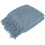 Light Grey Herringbone Throw Blanket 50 x 60 in 1