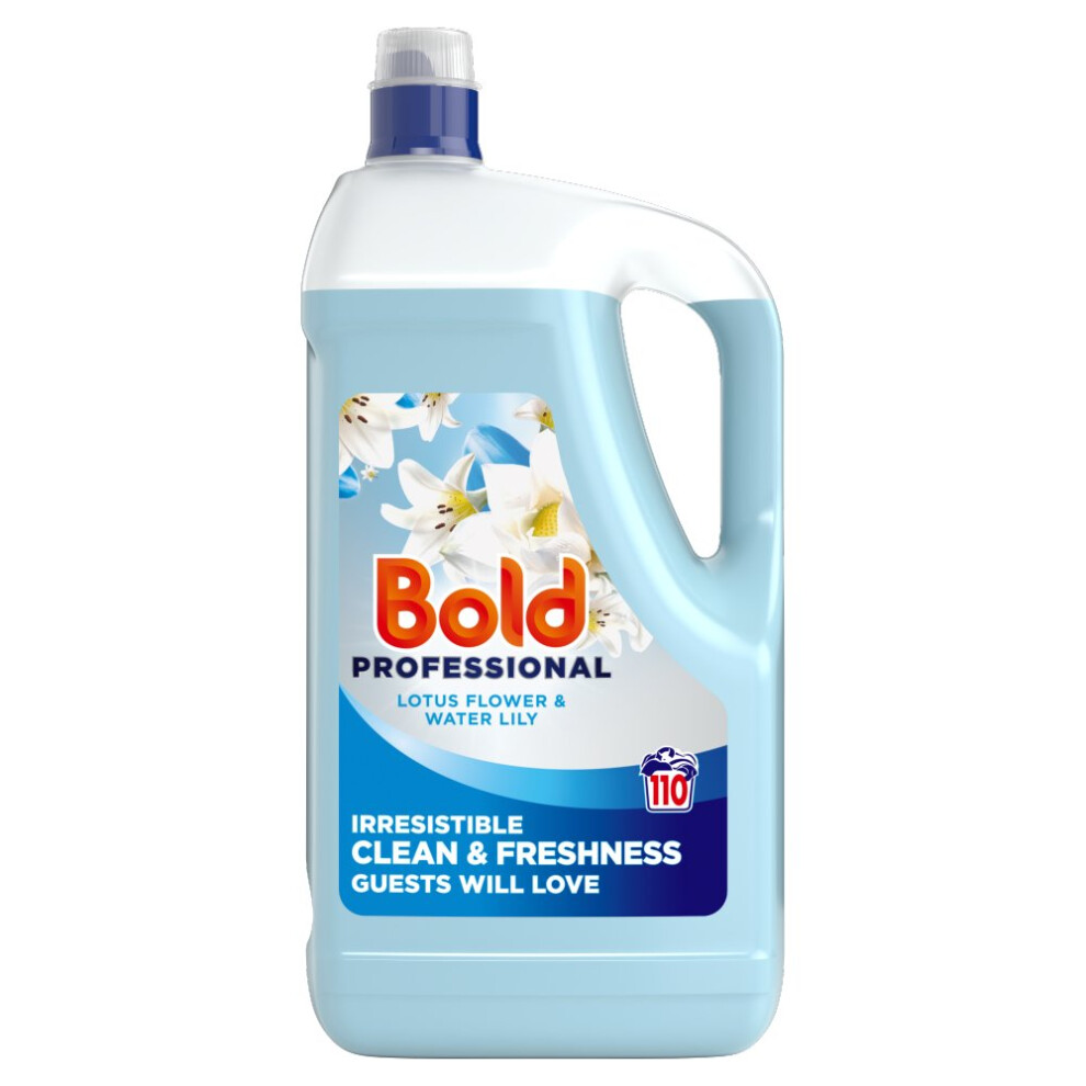 Bold Professional Liquid Detergent Lotus Flower & Water Lily, 110 Washes, 4.95L(Pack Of 1)