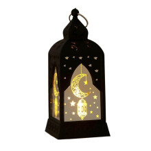 2 ks lampášov Eid Mubarak, bezplameňové svietniky s priemerom 5,2" s priehľadným sklom – dekorácie do domácnosti/na stôl, kompatibilné s