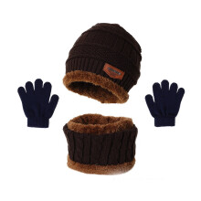 Fleece Beanie Super Warm Insulation Kids Ski Mask Soft & Cozy Ski Mask for Kids Coffee
